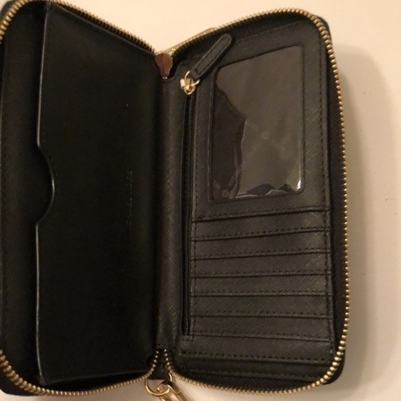 Michael kors black studded heart wristlet clutch - Picture 6 of 7